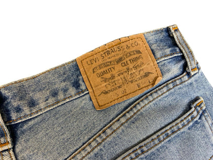 VTG LEVIS 1990s 615 ORANGE TAB LIGHT STONEWASH HEAVYWEIGHT JEANS 34W 33L