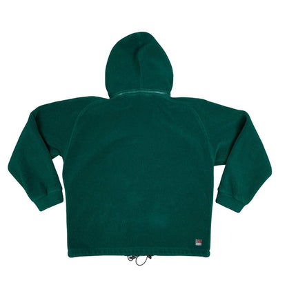 Vintage Alpinus Polartec Green Sherpa Fleece Hooded Zip-Up Jacket Extra Large XL