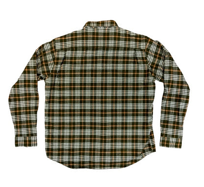 Fjall Raven 88069 Heavy Flannel Duck Shirt Overshirt Green Plaid XXL