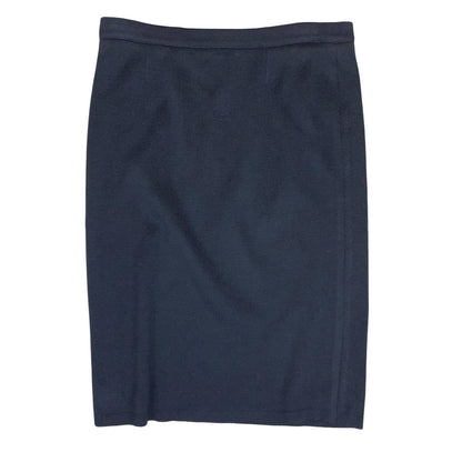 Vtg 90s 'Burberry's' Navy Blue Spanish Elegant Pencil Skirt Large UK 16