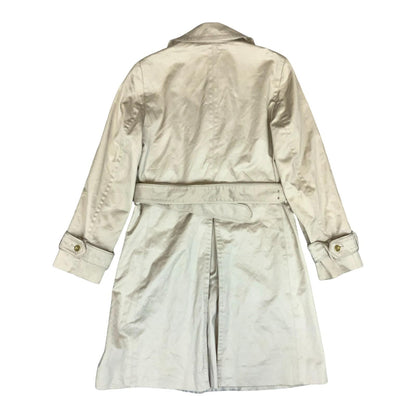 Vintage 'Coach' Beige Double-Breasted Belted Mid Trench Coat UK 10/12