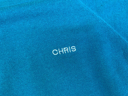 Vtg 90s Blue USA Hanes 50/50 Earth: Abuse It Or Lose It Back Print Sweatshirt L