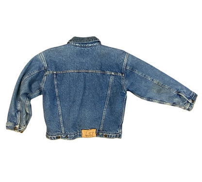 Vtg 80s Ladies Levis Orange Tab Sherpa Lined Type 3 Trucker Denim Jacket UK 8/10