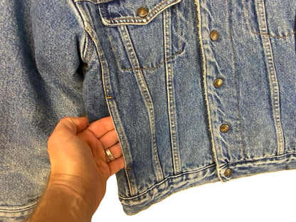 Vtg 80s Ladies Levis Orange Tab Sherpa Lined Type 3 Trucker Denim Jacket UK 8/10
