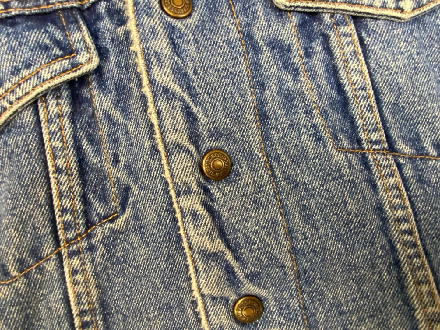 Vtg 80s Ladies Levis Orange Tab Sherpa Lined Type 3 Trucker Denim Jacket UK 8/10