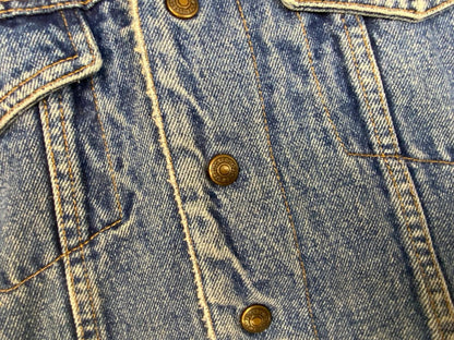 Vtg 80s Ladies Levis Orange Tab Sherpa Lined Type 3 Trucker Denim Jacket UK 8/10