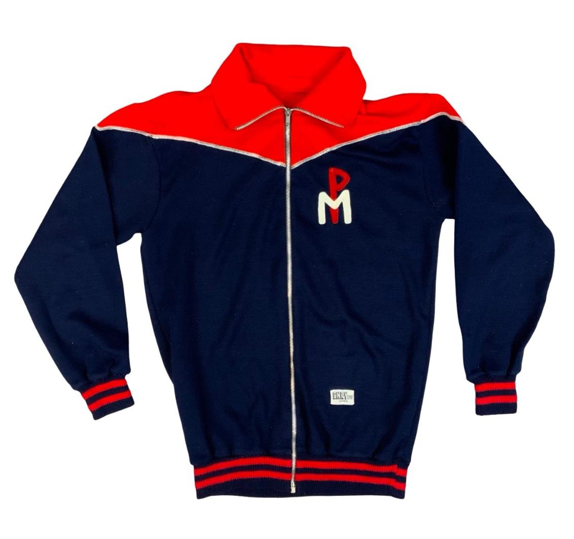 Vtg 70s Italian Cycling Track Top Jersey Chainstitch Manzoni Molinella Bologna S