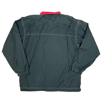 Vtg 90s Black Red White 'Sergio Tacchini' Full-Zip Up Jacket Windbreaker XL/2XL