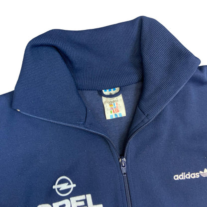 Vtg 1990s Navy Red White 'Adidas' FC Bayern Munich Zip-Up Track Jacket L/XL