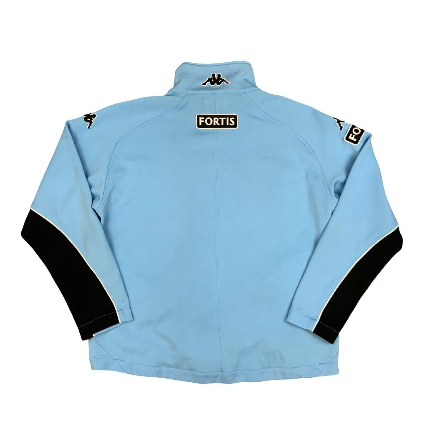 Vintage Rare 90s Kappa Feyenoord Rotterdam Light Blue Zip-Up Track Jacket XXL