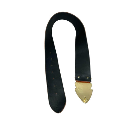 Vtg 80s Red Brown Suede Earth-Tone Rust Geometric Buckle Statement Belt Size M/L