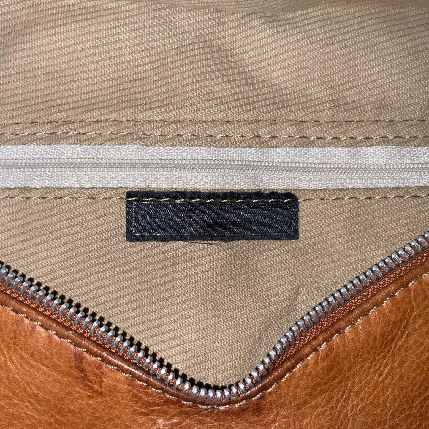 Vtg Light Brown Envelope Genuine Leather Tassel Crossbody Shoulder Clutch Bag