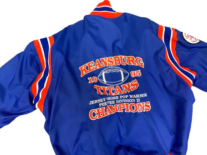 VTG 95 USA Keansburg Titans Jersey Shore Pop Warner Champions Football Jacket XL