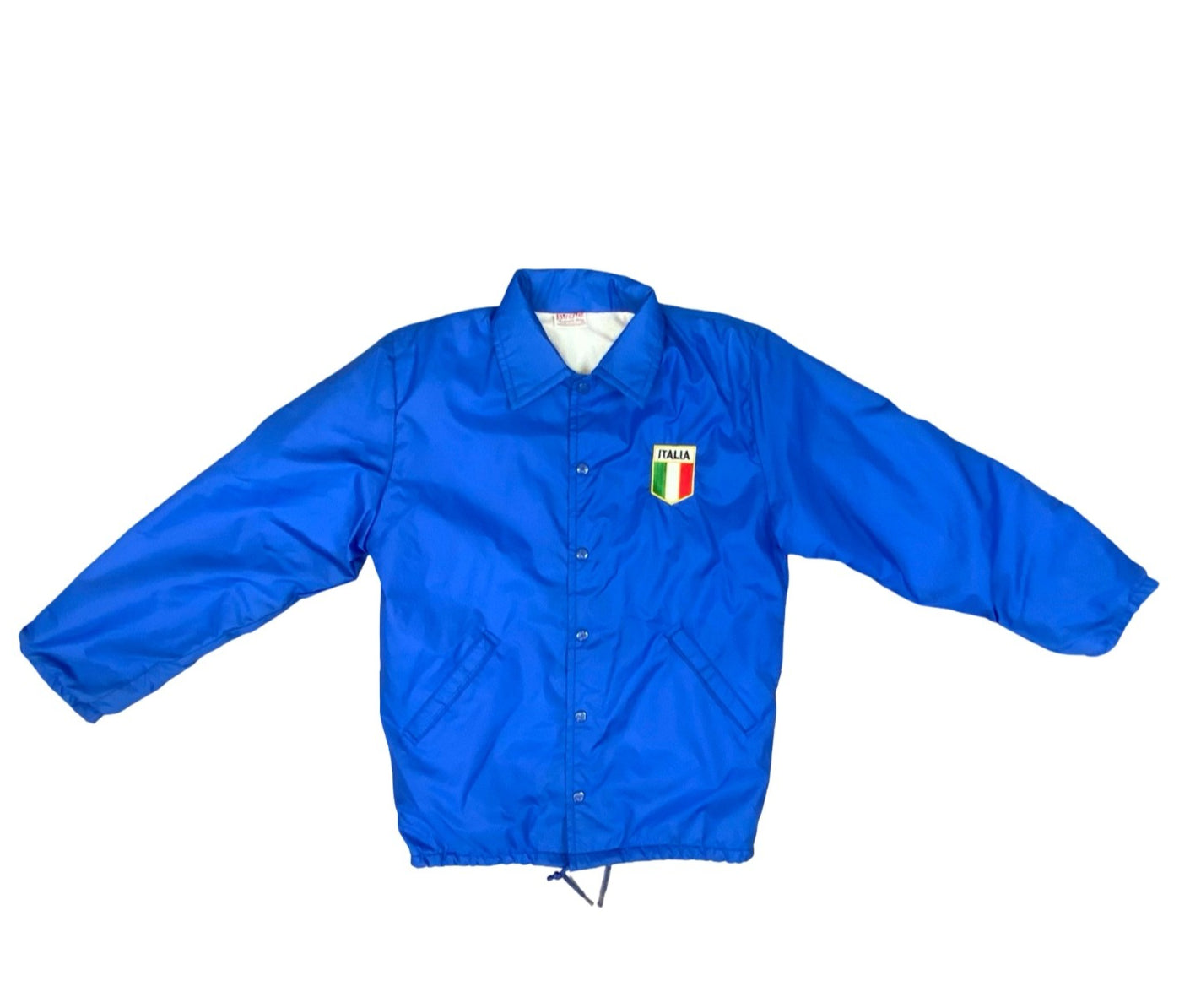 Vtg 1982 Italia Campione Del Mondo Football Silky Nylon USA Birdie Jacket S