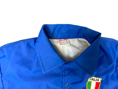Vtg 1982 Italia Campione Del Mondo Football Silky Nylon USA Birdie Jacket S