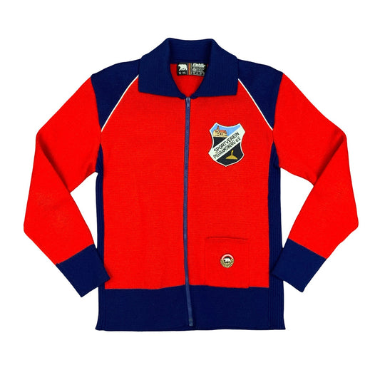 Vintage Retro 1970's Sportverein Pilgramsburg E.V. Wool Track Jacket Medium