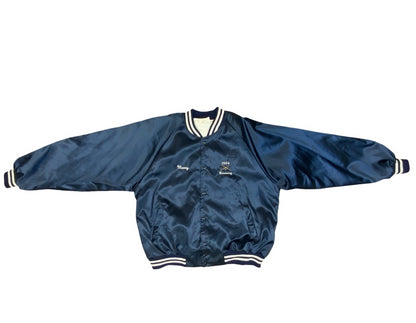 Vtg 1994 USA Modesto California Tavern League Pool Silky Nylon Bomber Jacket XXL