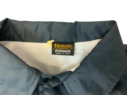 Vtg USA American Legion Auxillary Fire Service Silky Nylon Workwear Jacket L