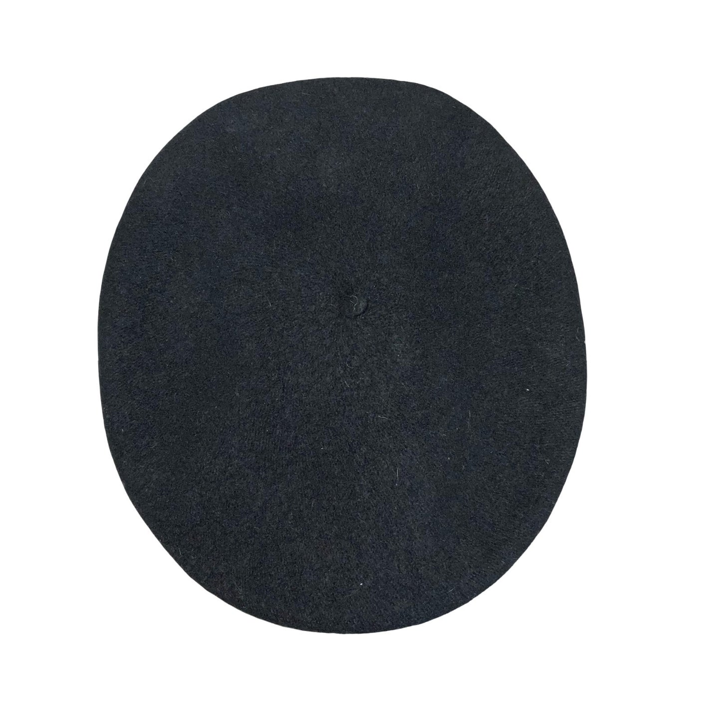 Vtg 'Woolmark' Black Pure New Wool Classic French Artist Beret Small