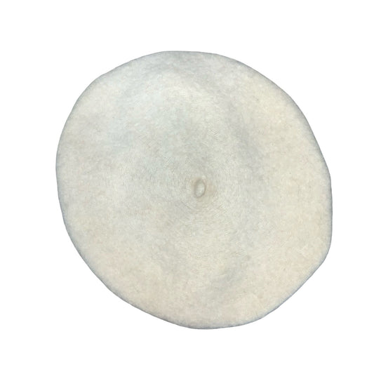 Vtg White Wool Casual Winter Artist French Beret Size XS