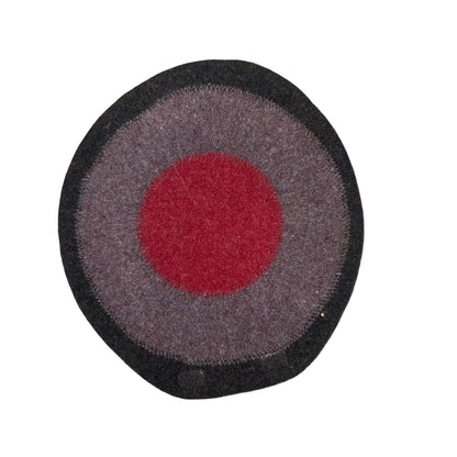 Vtg 100% Pure New Wool Purple Red Brown Circular Pattern Beret Size Small