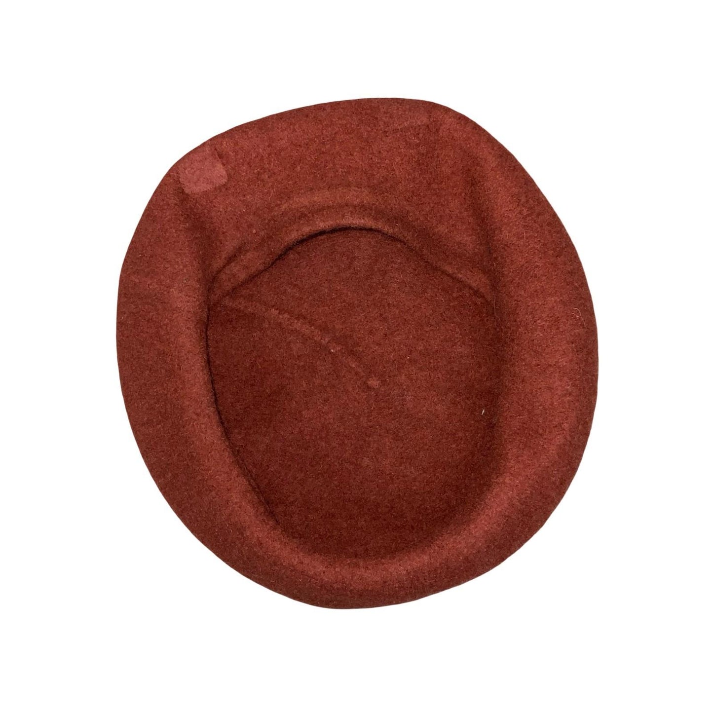 90s Burnt Orange Red Slouch Artist Casual Wool Winter Hat French Beret Size XS