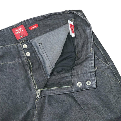 VGC Y2K 'Miss Sixty' Black Wide Leg Hinda Flare Low-Rise Casual Jeans W27" L33"