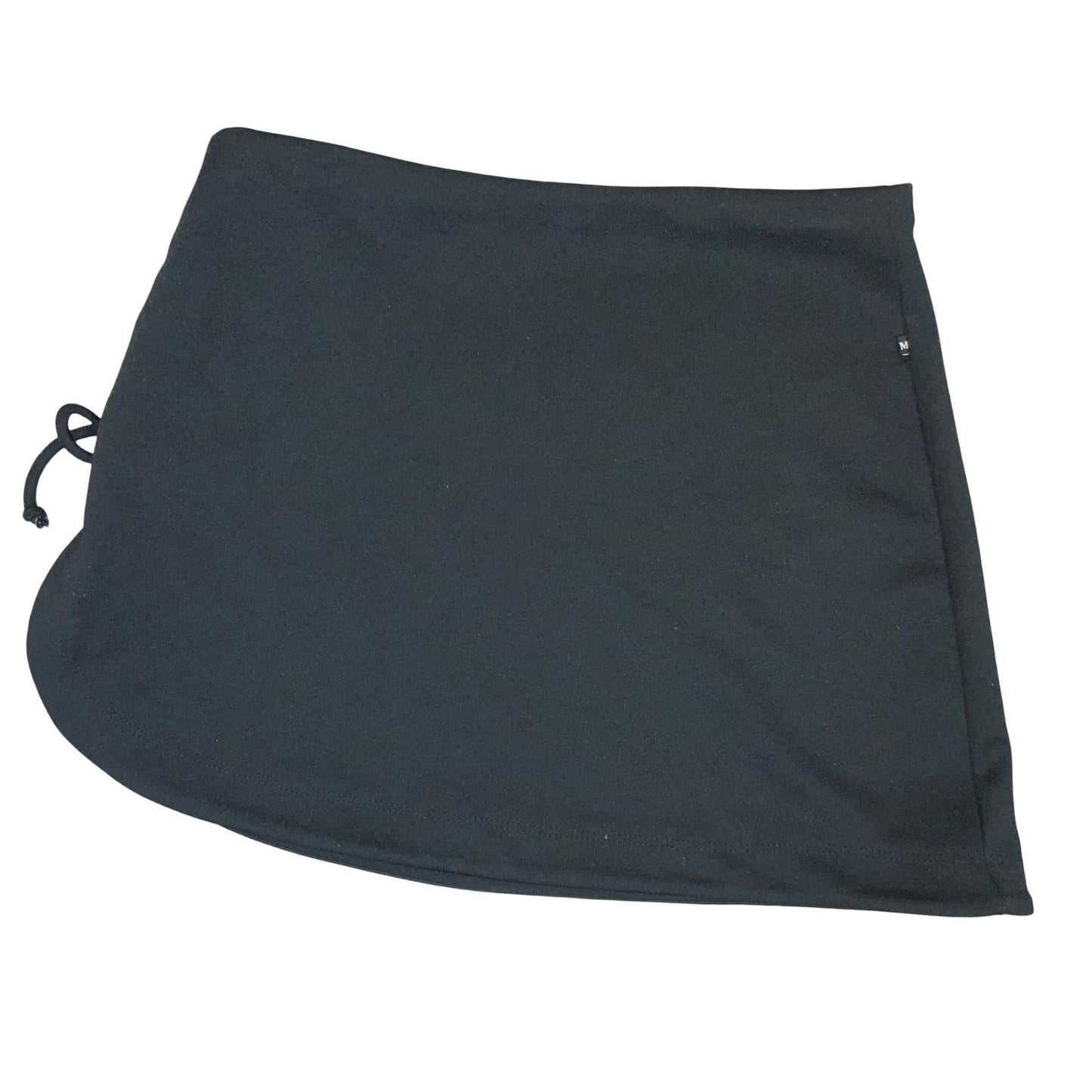 Vtg 90s 'Morgan de Toi' Black Asymmetric Elastic Lace Up Sporty Mini Skirt UK 10