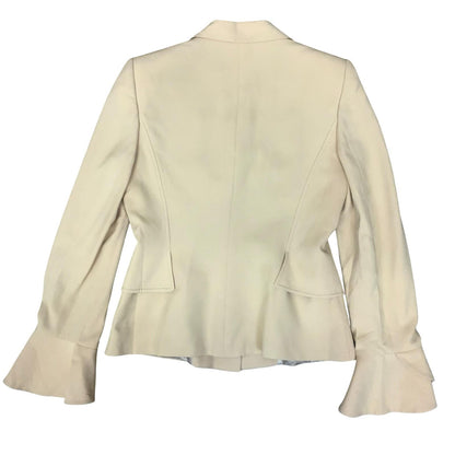 Vtg 90s DEADSTOCK 'Gianfranco Ferre' Studio Cream Flare Sleeve Blazer UK 10