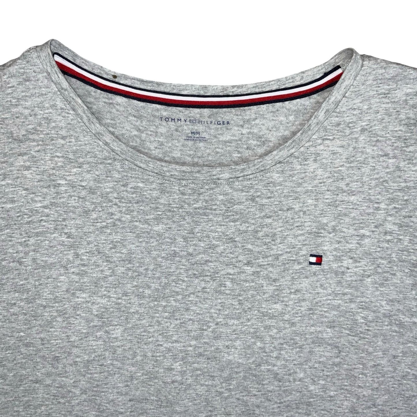 Vtg 90s Y2K Tommy Hilfiger Grey Sports Logo T-Shirt Dress M UK 12/14