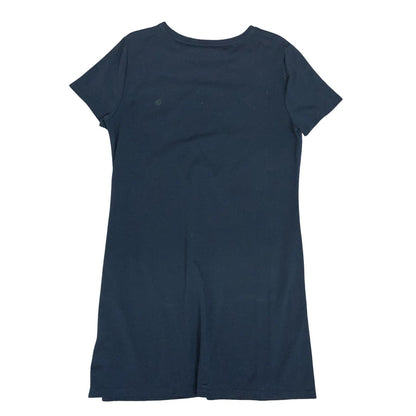 Vtg 90s Y2K Tommy Hilfiger Black TOMMY Spell-Out T-Shirt Dress M UK 12/14