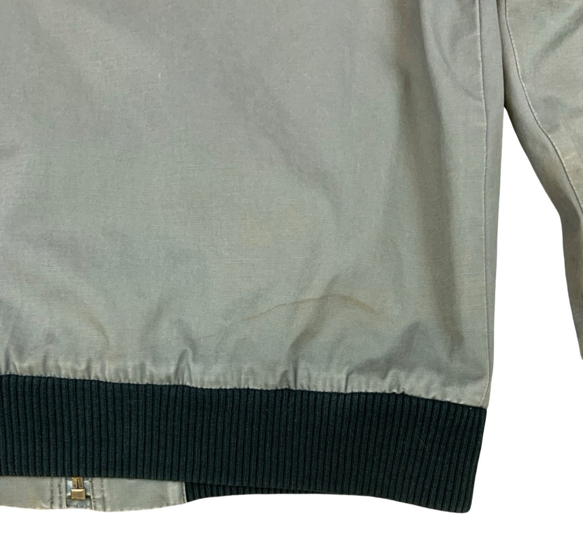 Vtg Carhartt Green Rebel zip up Cotton bomber Jacket Lined Riveted Distressed L