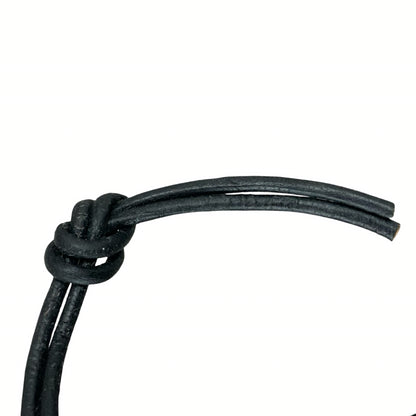 Vintage Deadstock 90s Y2K Large Metal Peace Symbol Thong Necklace