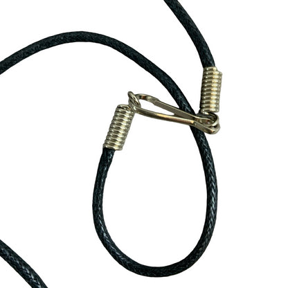 Vintage Deadstock 90s Y2K Blue Letter 'B' Initial Thong Necklace