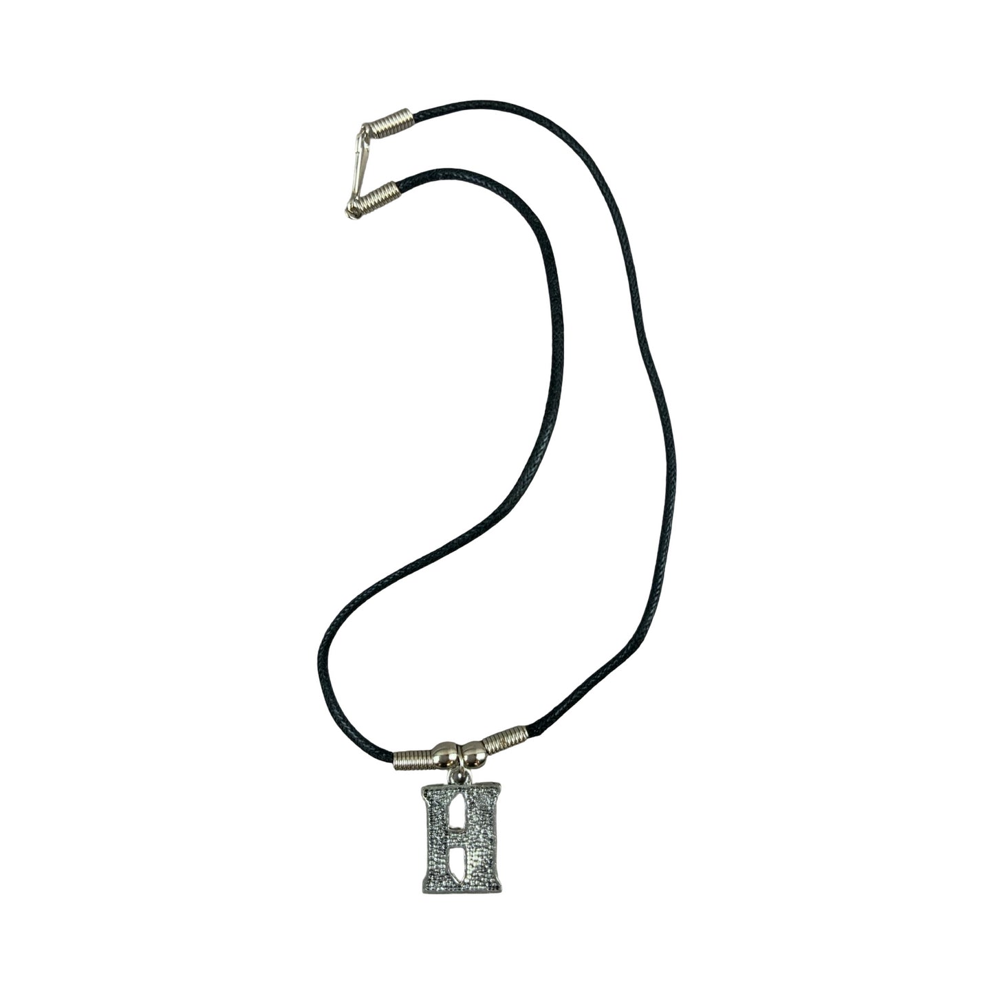 Vintage Deadstock 90s Y2K Red Letter 'H' Initial Thong Necklace