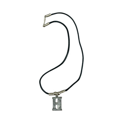 Vintage Deadstock 90s Y2K Red Letter 'H' Initial Thong Necklace