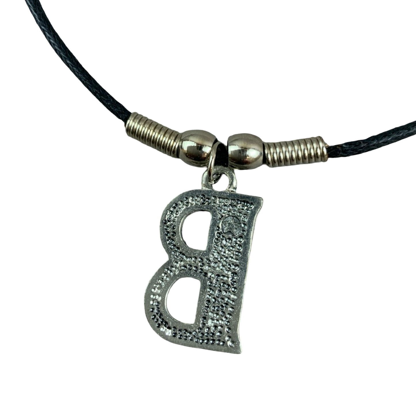 Vintage Deadstock 90s Y2K Pink Letter 'B' Initial Thong Necklace