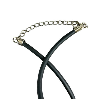 Vintage Deadstock 90s Y2K Purple Letter 'D' Initial Thong Necklace