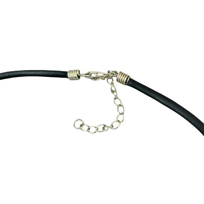 Vintage Deadstock 90s Y2K Purple Letter 'N' Initial Thong Necklace