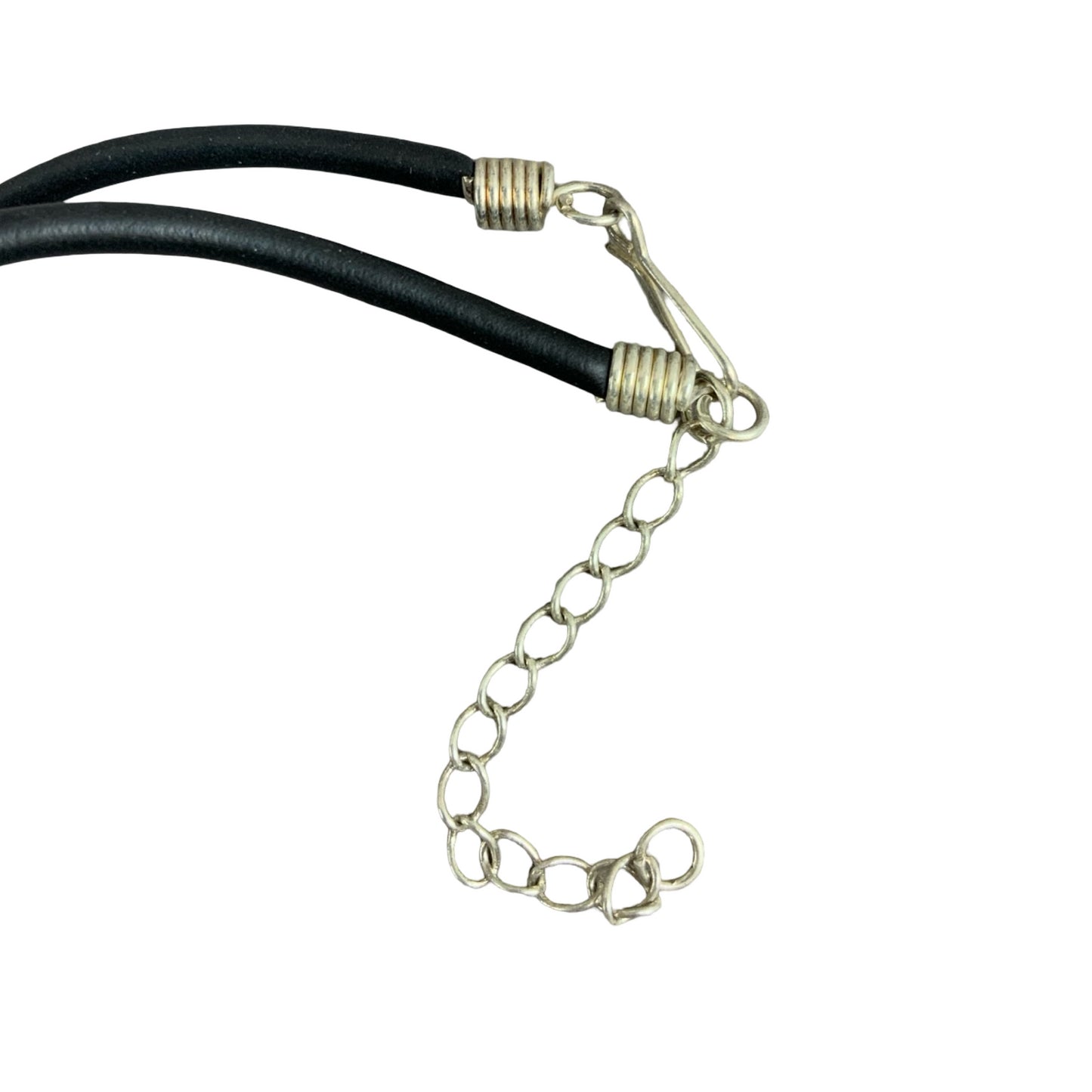 Vintage Deadstock 90s Y2K Green Letter 'N' Initial Thong Necklace