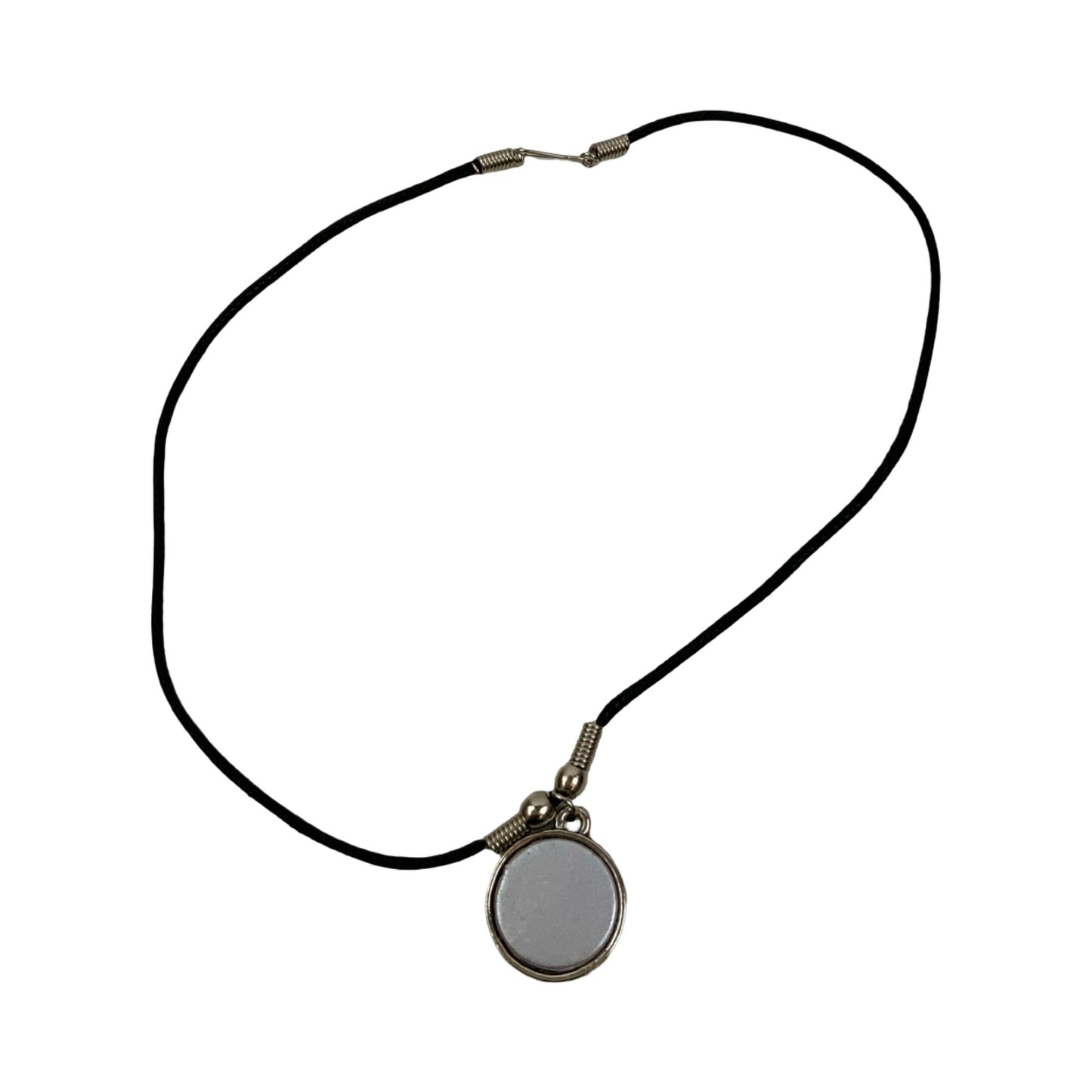 Vintage Deadstock 90s Y2K Blue Crescent Moon Celestial Thong Necklace