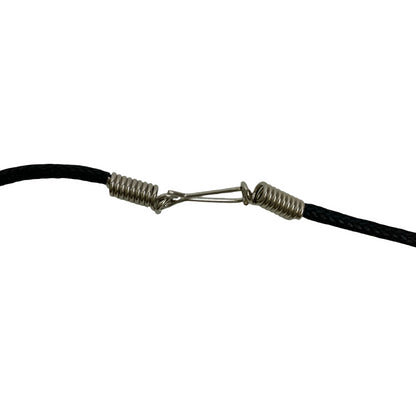 Vintage Deadstock 90s Y2K Blue Crescent Moon Celestial Thong Necklace