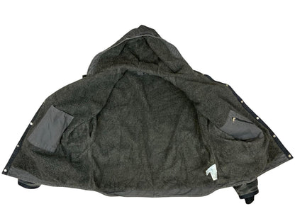 Vtg Carhartt Black Heavy Duck Canvas Workwear Jacket Parka Thermal Lined 3XL