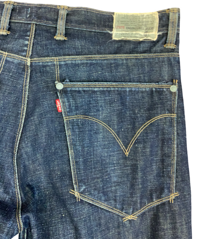 Vtg Levis Engineered Twisted Seam Red Tab Jeans Dark Indigo Blue 38W 35L