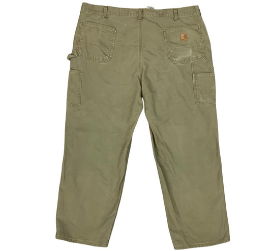 Carhartt Duck Canvas Workwear Trouser Carpenter Pant Dungaree Fit USA 43W 30L