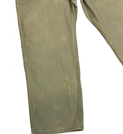 Carhartt Duck Canvas Workwear Trouser Carpenter Pant Dungaree Fit USA 43W 30L