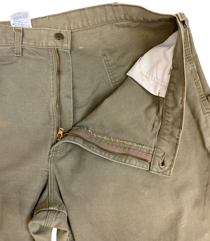 Carhartt Duck Canvas Workwear Trouser Carpenter Pant Dungaree Fit USA 43W 30L