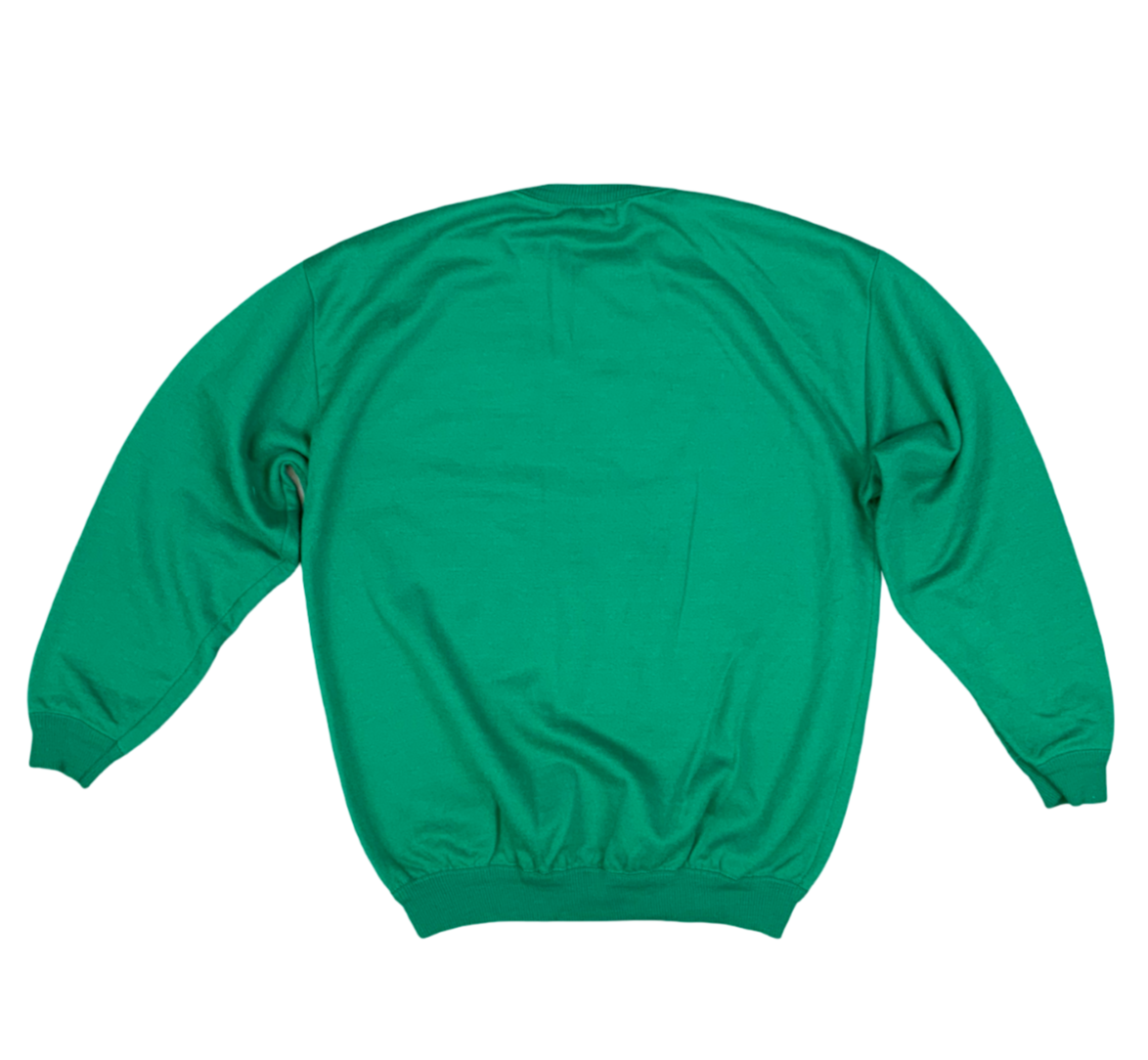 Vtg 1970s Green Sweatshirt Snake Valley Bryce Canyon Marathon Motocross UK L