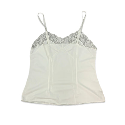 Vintage White Sheer Babydoll Top with Lace Detail 12