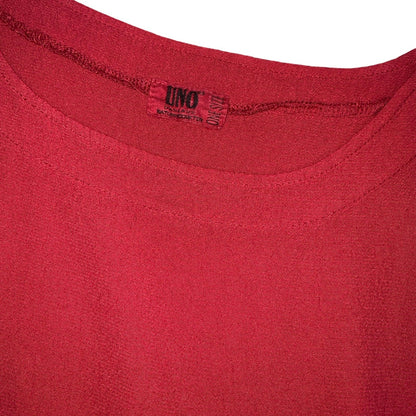 Vintage ‘UNO’ 90s Red Sleeveless Maxi Summer Dress 14 16 18